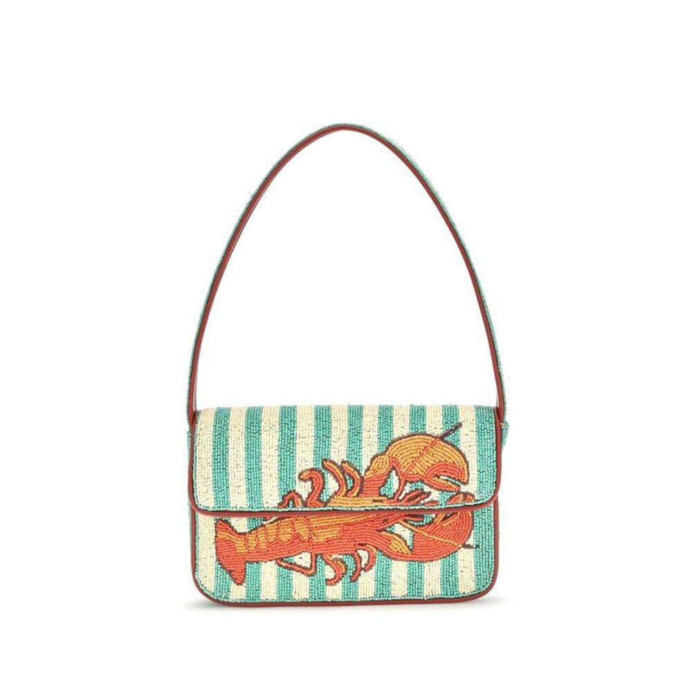 Staud Multicolor Rayon Shoulder Women's Bag